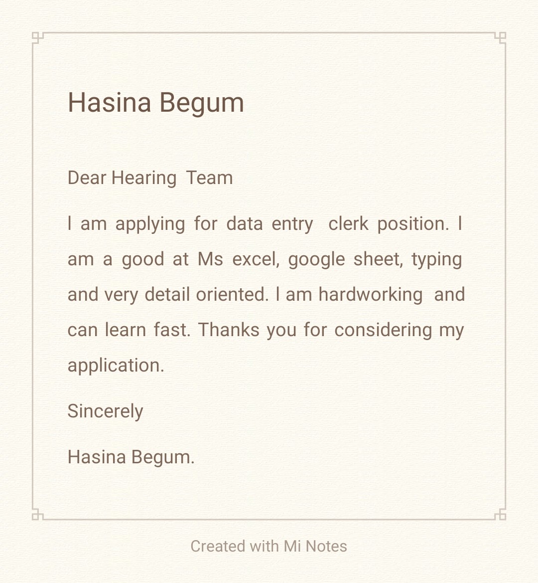 Nasima Akther